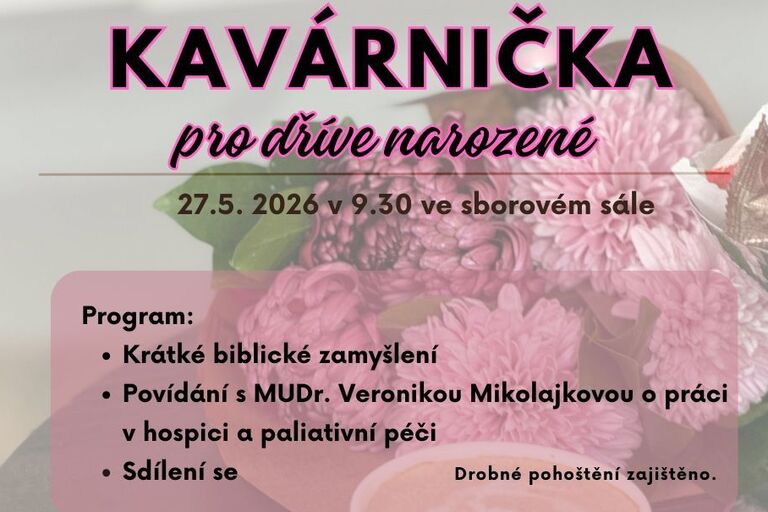 Květnová Kavárnička pro dříve narozené